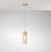 Immagine di Sospensione Pendente Vetro Cilindrico Per Penisola Magic S1 Luce Ambiente Design