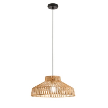 Immagine di Sospensione Campana In Carta Naturale 46 cm Tropikana Luce Ambiente Design