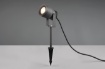 Immagine di Faretto Proiettore Orientabile Led per Esterno Mareb Nero con Picchetto IP65 Trio Lighting