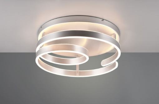 Immagine di Plafoniera Moderna Marnie Alluminio Led 58w Switch Dimmer Ø55 cm Trio Lighting