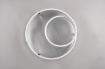 Immagine di Plafoniera Moderna Marnie Alluminio Led 58w Switch Dimmer Ø55 cm Trio Lighting