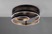 Immagine di Plafoniera Spirale Led Switch Dimmer Ø55 cm Marnie Oro e Nero Trio Lighting