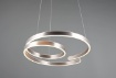Immagine di Sospensione Spirale Alluminio Led 68w Switch Dimmer Ø65 cm Marnie Trio Lighting