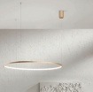 Immagine di Lampadario Soel Anello Oro 100 cm Led 47w 3000k Dimmerabile Ondaluce