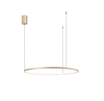 Immagine di Lampadario Anello Oro Soel 80 cm Led 38w 3000k Dimmerabile Ondaluce