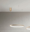 Immagine di Lampadario Anello Oro Soel 60 cm Led 28w 3000k Dimmerabile Ondaluce