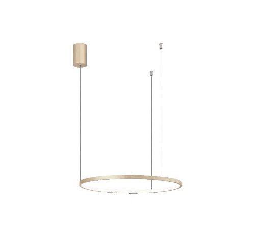 Immagine di Lampadario Anello Oro Soel 60 cm Led 28w 3000k Dimmerabile Ondaluce