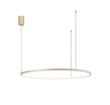 Immagine di Lampadario Soel Anello Oro 100 cm Led 47w 3000k Dimmerabile Ondaluce