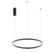 Immagine di Lampadario Anello Nero Led CCT Hoop 60 cm Fan Europe
