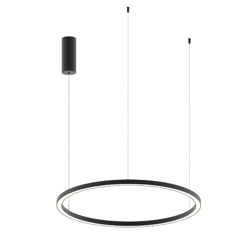 Immagine di Lampadario Anello Nero Led CCT Hoop 60 cm Fan Europe