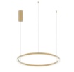 Immagine di Lampadario Anello Sospeso Oro Led CCT 30w Hoop 60 cm Fan Europe