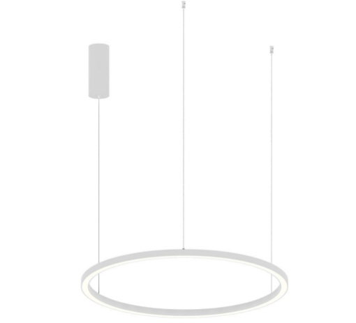 Immagine di Lampadario Led Anello Sospeso Bianco 40w CCT Hoop 80 cm Fan Europe