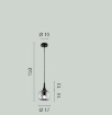 Immagine di Sospensione Boccia Vetro Bianco 17 cm Jaipur Luce Ambiente Design