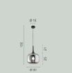 Immagine di Sospensione Boccia Vetro Bianco 30 cm Jaipur Luce Ambiente Design