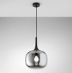 Immagine di Sospensione Boccia Vetro Fume 30 cm Jaipur Luce Ambiente Design