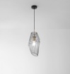 Immagine di Sospensione Gabbia Metallo Nero Oro Kiko 20 cm Luce Ambiente Design