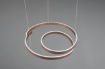 Immagine di Lampadario Marnie Spirale Color Caffè Led 68w Switch Dimmer Ø65 cm Trio Lighting