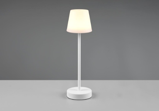 Immagine di Lumetto Touch Martinez Bianco Led CCT IP44 H29 cm Trio Lighting 