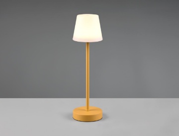Immagine di Lumetto da Tavolo IP44 Martinez Giallo Led CCT Touch H29 cm Trio Lighting  