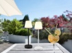 Immagine di Lumetto Nero Locali Estivi Led CCT Touch H29 cm Martinez Trio Lighting 