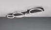 Picture of Lampada Alluminio 4 Anelli Led Switch Dimmer Medera Base Legno Nero Trio Lighting