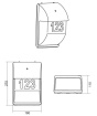 Immagine di Applique Mersey 2xE14 Sensore Crepuscolare e Civico IP44 Trio Lighting