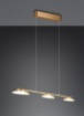 Immagine di Lampadario a Sospensione Cucina Led Switch Dimmer Merton Ottone Trio Lighting