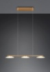 Immagine di Lampadario a Sospensione Cucina Led Switch Dimmer Merton Ottone Trio Lighting