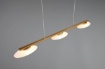 Immagine di Lampadario a Sospensione Cucina Led Switch Dimmer Merton Ottone Trio Lighting