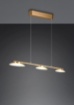 Immagine di Lampadario a Sospensione Cucina Led Switch Dimmer Merton Ottone Trio Lighting