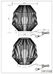 Immagine di Lumetto in Corda Naturale Marrone Miki 1xE27 Trio Lighting 