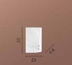 Immagine di Applique Moderna Vetro Curvo Granigliato Bianco 1xE27