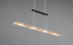 Immagine di Lampada a Sospensione Rettangolare Moderna Led Milos Nero Trio Lighting