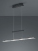 Immagine di Lampada a Sospensione Rettangolare Moderna Led Milos Nero Trio Lighting