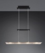 Immagine di Lampada a Sospensione Rettangolare Moderna Led Milos Nero Trio Lighting
