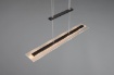 Immagine di Lampada a Sospensione Rettangolare Moderna Led Milos Nero Trio Lighting