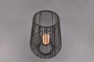 Immagine di Lume Alto Led Effetto Fiamma per Veranda Plastica Grigia Mineros H51 cm Trio Lighting 