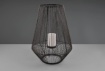 Immagine di Lume Alto Led Effetto Fiamma per Veranda Plastica Grigia Mineros H51 cm Trio Lighting 