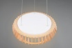 Immagine di Sospensione Listelli Legno Naturale Led CCT Switch Dimmer Monte Ø60 cm Trio Lighting