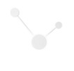 Immagine di Lampada Parete Soffitto Molecole Etere PL2 Bianco Led CCT 10w Luce Ambiente Design