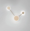 Immagine di Lampada Parete Soffitto Oro Molecole Etere PL2 Led CCT 10w Fan
