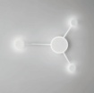 Immagine di Plafoniera Molecole Etere PL3 Bianco Led CCT 12w Luce Ambiente Design