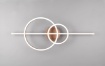 Immagine di Lampada da Soffitto o Parete Anelli Led CCT Montilla Caffè Trio Lighting 