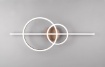 Immagine di Lampada da Soffitto o Parete Anelli Led CCT Montilla Caffè Trio Lighting 