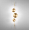 Immagine di Applique Pannello Decorativo Dischi Led CCT Idol AP Oro Fan Europe