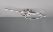 Immagine di Applique Plafoniera Bacchetta con Doppio Anello Led CCT Montilla Nichel Trio Lighting