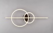 Immagine di Lampada Moderna Bacchetta con Doppio Anello Led 2700/6000k Montilla Cromo Trio Lighting