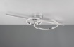 Immagine di Lampada Moderna Bacchetta con Doppio Anello Led 2700/6000k Montilla Cromo Trio Lighting