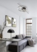 Immagine di Lampada Parete o Soffitto Design Anelli Led 2700/6000k Montilla Nero Trio Lighting 