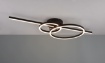 Immagine di Lampada Parete o Soffitto Design Anelli Led 2700/6000k Montilla Nero Trio Lighting 